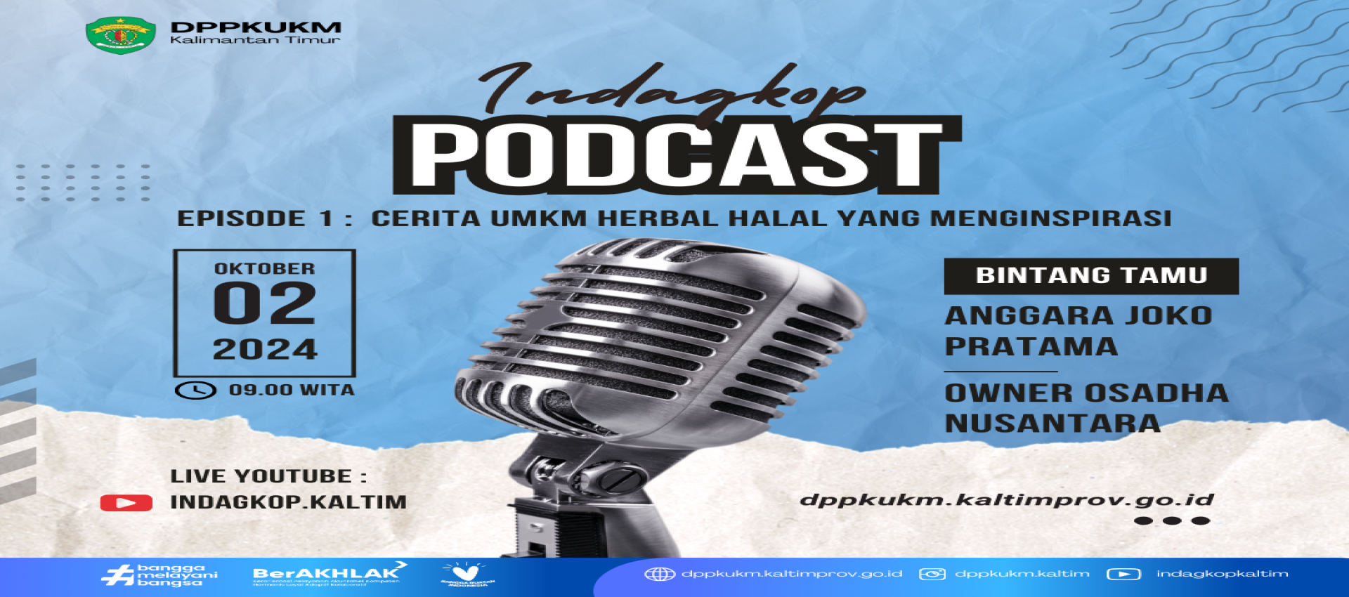 Indagkop Podcast Eps. 1 “Cerita UMKM Herbal Halal yang Menginspirasi”